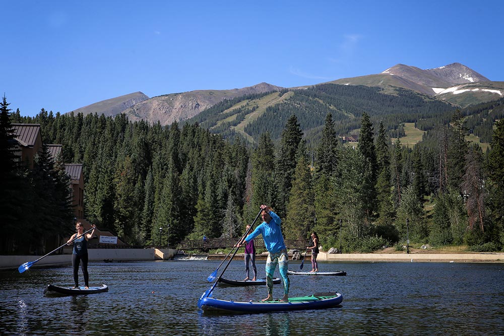 paddling on lake dillon